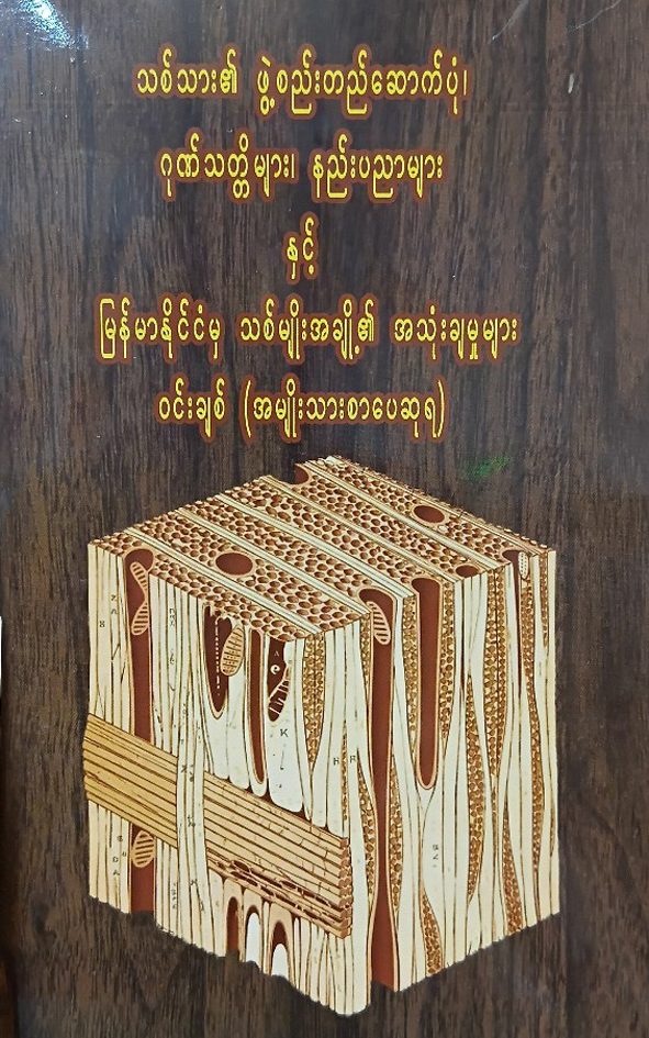 သစ်သား၏ ဖွဲ့စည်းတည်ဆောက်ပုံ၊ ဂုဏ်သတ္တိများ၊ နည်းပညာများ နှင့် မြန်မာနိုင်ငံမှ သစ်မျိုးအချို့၏ အသုံးချမှုများ  (ဝင်းချစ်)