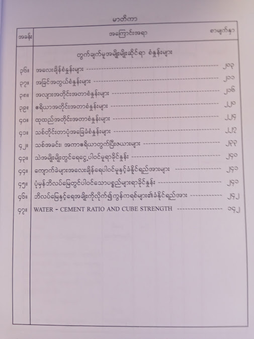 အခြေခံစံနှုန်းများ(ဦးကျော်နိုင်)
