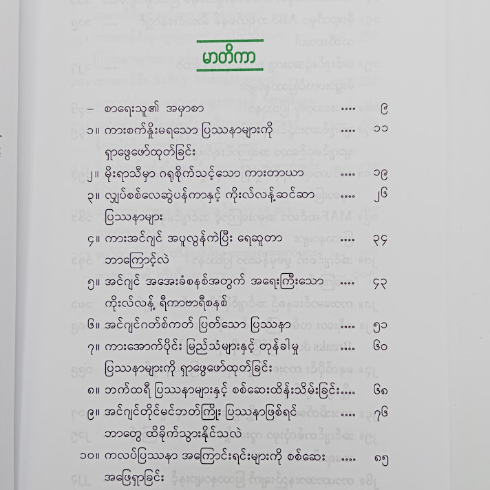 အဖြစ်များဆုံးကားပြဿနာများနှင့်ဖြေရှင်းနည်းများ - မင်းသစ်ထူး(စက်မှု)