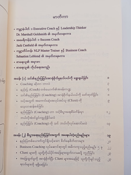 The Professional Business Coach - နိုင်ဝင်းအောင်