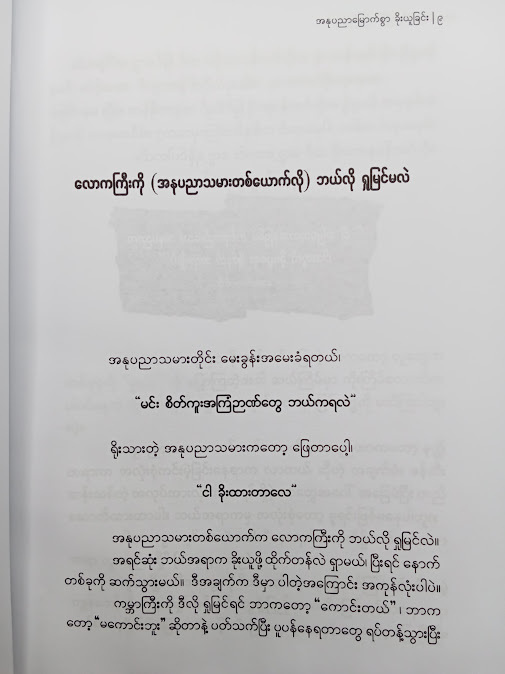 အနုပညာမြောက်စွာ ခိုးယူခြင်း - ထက်ဘုန်းရှိန်၊ဆည်းဆာ