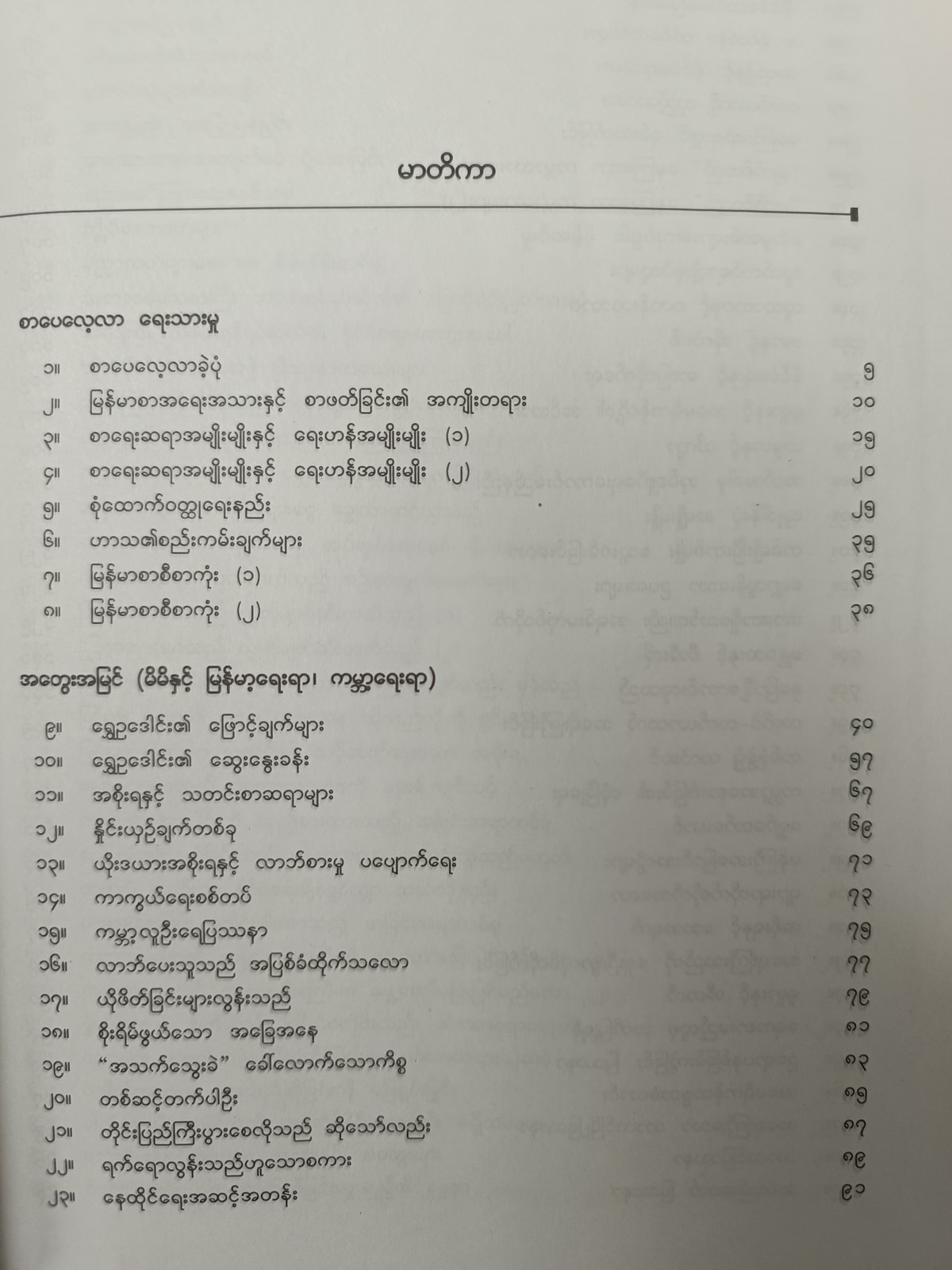 အတွေးအခေါ် ဆောင်းပါးများ ပေါင်းချုပ် (၂)