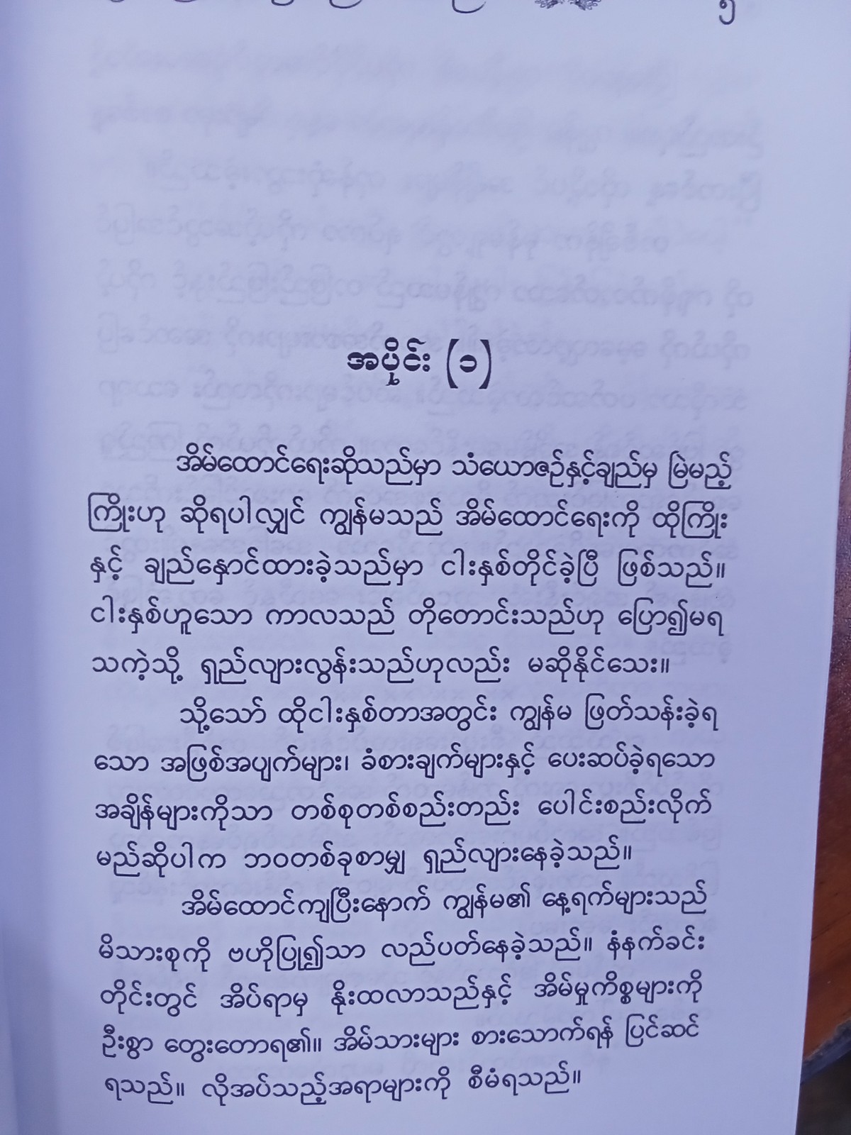 အချစ်သည်လေပြေမဟုတ်သော်လည်း(နောင့်ယိင်းခမ်း)