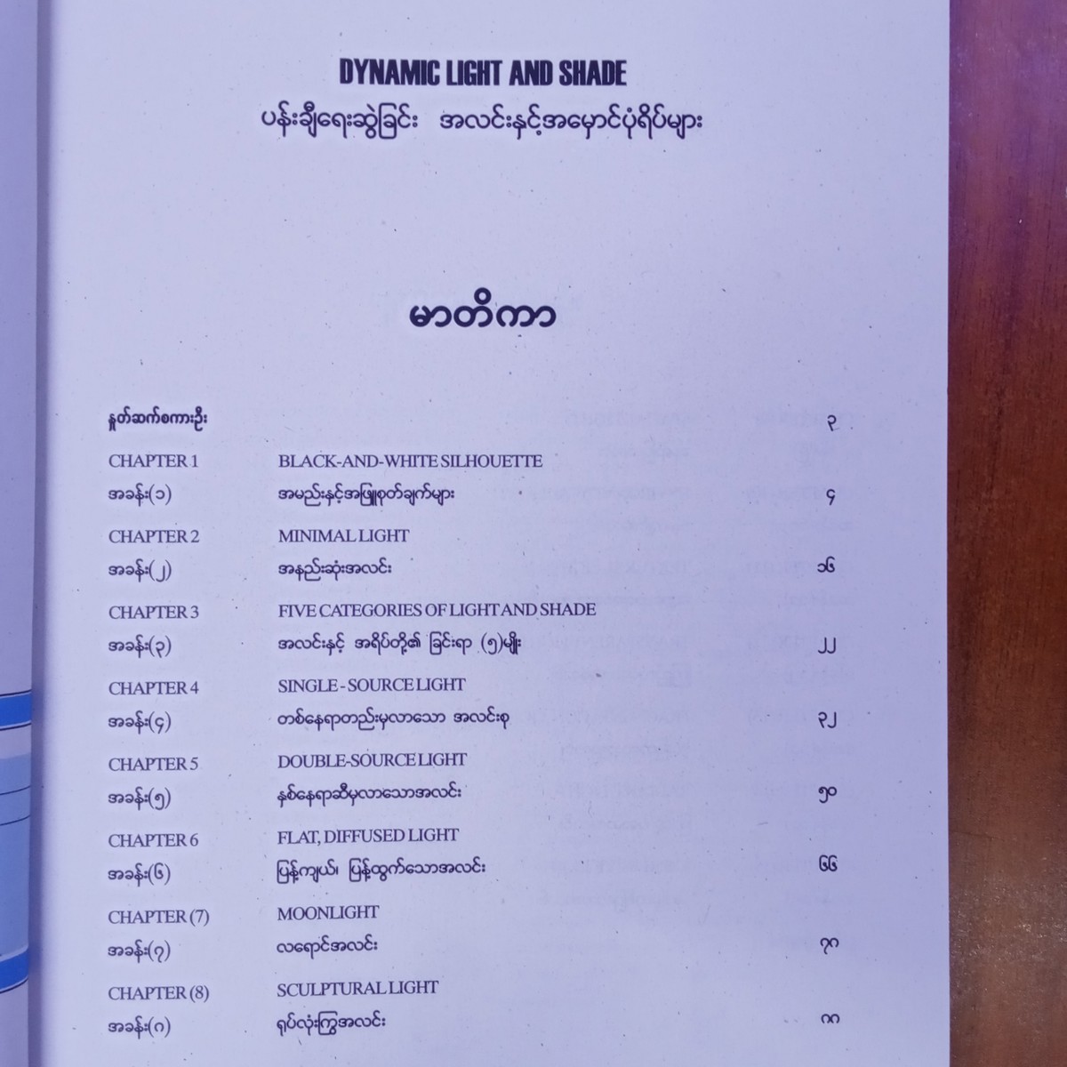 ပန်းချီရေးဆွဲခြင်း အလင်းနှင့် အမှောင် ပုံရိပ်များ 