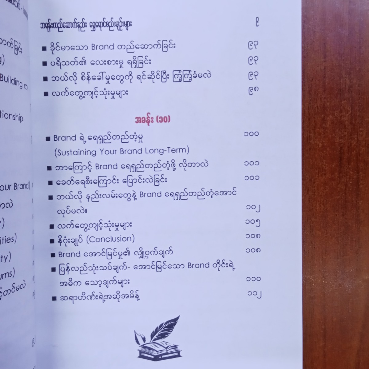ဘရန်းဒင်းတည်ဆောက်နည်းရွှေရောင်စည်းမျဉ်းများ(ဆရာဟိဏ်းမင်းသက်)