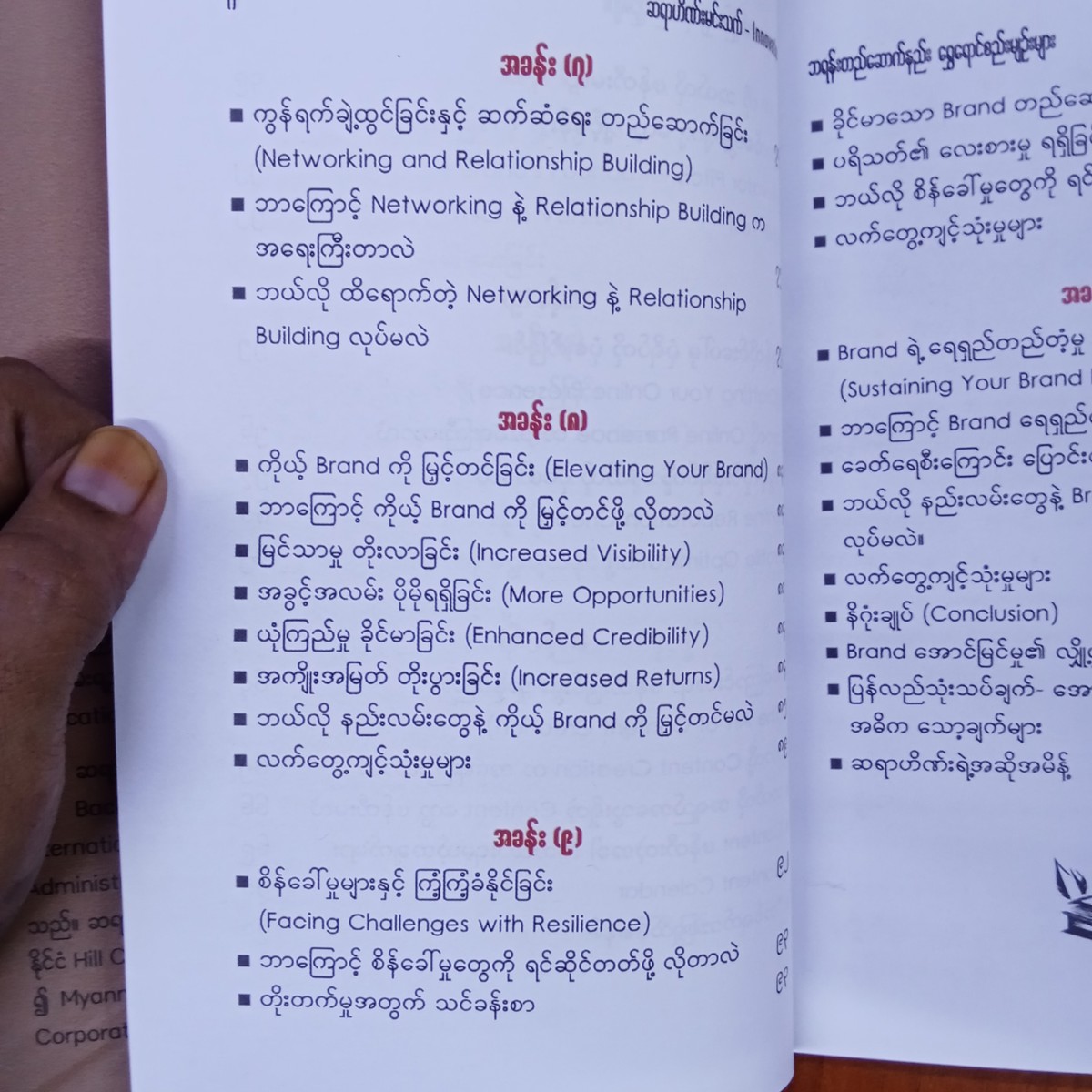 ဘရန်းဒင်းတည်ဆောက်နည်းရွှေရောင်စည်းမျဉ်းများ(ဆရာဟိဏ်းမင်းသက်)